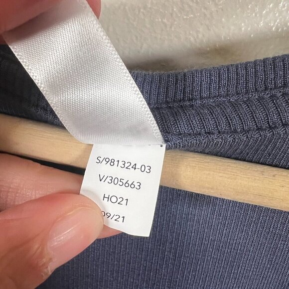 Athleta Well Rested Sleeveless Ribbed Sleep Tank Top Size Medium Blue Soft - Picture 10 of 10